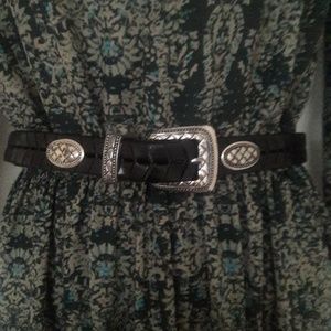 Beautiful Brighton Belt with Silver hardware